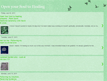 Tablet Screenshot of openyoursoultohealing.blogspot.com