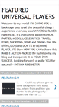 Mobile Screenshot of featureduniversalplayers.blogspot.com