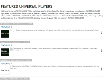 Tablet Screenshot of featureduniversalplayers.blogspot.com