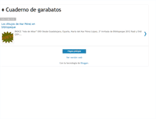 Tablet Screenshot of cuadernodegarabatos.blogspot.com