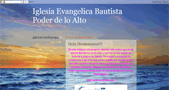 Desktop Screenshot of iglesiaevangelicapoderdeloalto.blogspot.com