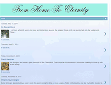 Tablet Screenshot of fromhometoeternity.blogspot.com