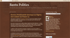 Desktop Screenshot of bantupolitics.blogspot.com