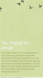 Mobile Screenshot of digitalundivide.blogspot.com