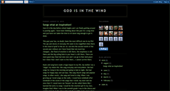 Desktop Screenshot of godisinthewind.blogspot.com