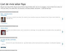 Tablet Screenshot of lartdevivreselonyoyo.blogspot.com