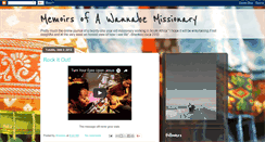 Desktop Screenshot of memoirsofawannabemissionary.blogspot.com