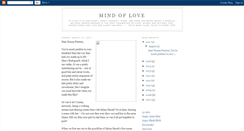 Desktop Screenshot of mindoflove.blogspot.com