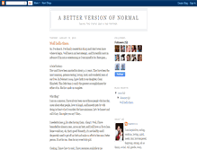 Tablet Screenshot of abetterversionofnormal.blogspot.com