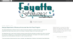 Desktop Screenshot of fayettefinance.blogspot.com