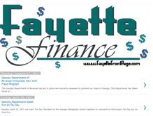 Tablet Screenshot of fayettefinance.blogspot.com