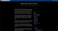 Desktop Screenshot of industrynewsdigest.blogspot.com