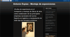 Desktop Screenshot of antonioespias-montajedeexposiciones.blogspot.com