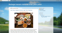 Desktop Screenshot of berbagaimacammakanankhasyakinpoker.blogspot.com