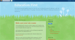 Desktop Screenshot of educationfirstnj.blogspot.com