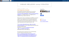 Desktop Screenshot of ismar2009.blogspot.com