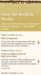 Mobile Screenshot of bookishbimbo.blogspot.com