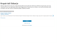 Tablet Screenshot of krupuksidoarjo.blogspot.com