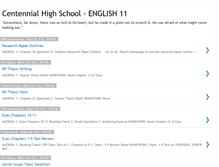 Tablet Screenshot of chsenglish11.blogspot.com