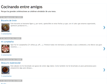 Tablet Screenshot of cocinandoentreamigos.blogspot.com