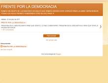 Tablet Screenshot of frenteporlademocraciai.blogspot.com