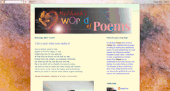 Desktop Screenshot of mccheahworldofpoems.blogspot.com