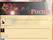 Tablet Screenshot of mccheahworldofpoems.blogspot.com