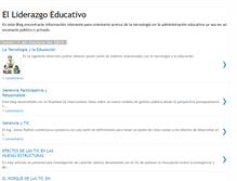 Tablet Screenshot of liderazgoeducativo2009.blogspot.com