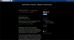 Desktop Screenshot of materiaprima-greenservices.blogspot.com