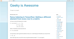 Desktop Screenshot of geekyisawesome.blogspot.com