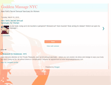 Tablet Screenshot of goddessmassagenyc.blogspot.com