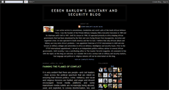 Desktop Screenshot of eebenbarlowsmilitaryandsecurityblog.blogspot.com