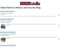 Tablet Screenshot of eebenbarlowsmilitaryandsecurityblog.blogspot.com