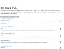Tablet Screenshot of ads-tricks.blogspot.com