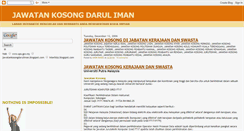 Desktop Screenshot of jawatankosongdaruliman.blogspot.com