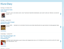 Tablet Screenshot of klunz-diary.blogspot.com