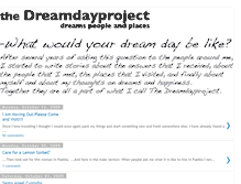 Tablet Screenshot of dreamdayproject.blogspot.com