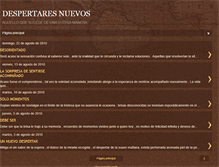 Tablet Screenshot of despertaresnuevos.blogspot.com