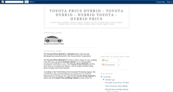 Desktop Screenshot of hybrid-toyota-prius.blogspot.com