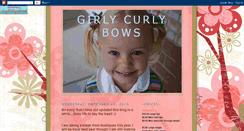 Desktop Screenshot of girlycurlybows.blogspot.com