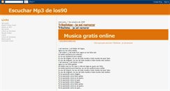 Desktop Screenshot of escucharmp3delos90.blogspot.com