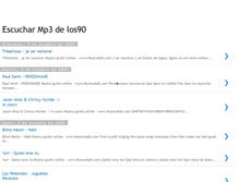 Tablet Screenshot of escucharmp3delos90.blogspot.com