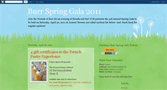 Desktop Screenshot of burrspringgala2011.blogspot.com