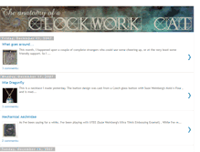 Tablet Screenshot of clockworkcatart.blogspot.com