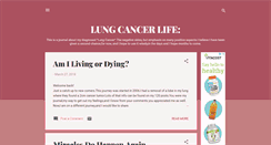 Desktop Screenshot of lungcancerlife.blogspot.com