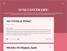 Tablet Screenshot of lungcancerlife.blogspot.com