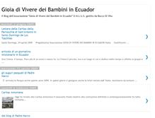 Tablet Screenshot of gioiadiviveredeibambiniinecuador.blogspot.com