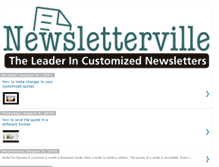 Tablet Screenshot of newsletterville.blogspot.com