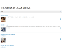 Tablet Screenshot of hollie-thewordsofjesuschrist.blogspot.com