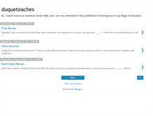 Tablet Screenshot of duqueteaches.blogspot.com